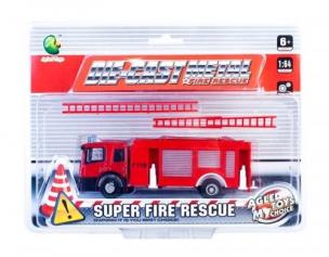 Opakowanie Auto metalowe straż pożarna 1:64