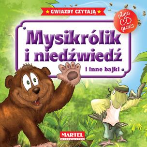 Okładka książki Bajki do poduszki- Mysikrólik i Niedźwiedź... +CD