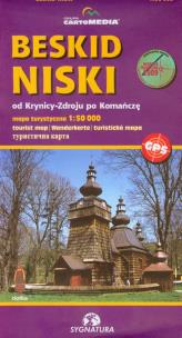 Okładka książki Beskid Niski mapa turystyczna 1:50 000