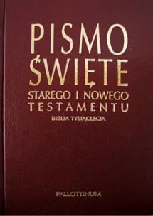 Okładka książki Biblia Tysiąclecia - skóra ekologiczna