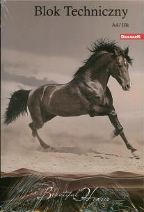 Opakowanie Blok techniczny A4/10K 10 szt. Horses