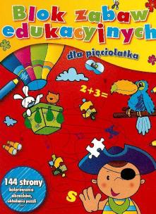 Okładka książki Blok zabaw edukacyjnych dla pięciolatka