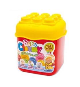 Okładka książki Clemmy Baby. 20 klocków wiaderko