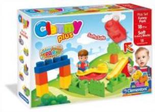 Okładka książki Clemmy Plus. Klocki park zabaw