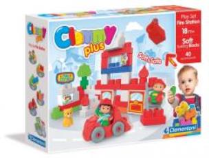 Okładka książki Clemmy Plus. Klocki straż pożarna