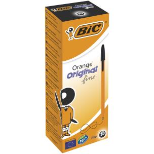 Opakowanie Długopis Orange Original czarny (20szt) BIC