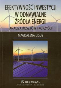 Okładka książki Efektywność inwestycji w odnawialne źródła energii