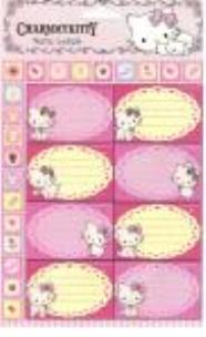 Opakowanie Etykiety na zeszyty Charmmykitty