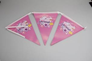 Opakowanie Flagi ozdobne 10 sztuk na sznurku (2,5-3 m)