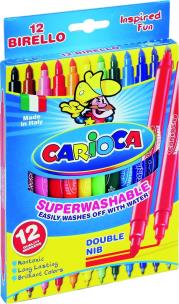 Opakowanie Flamastry Birello dwustronne 12 kol. bls CARIOCA