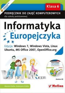 Okładka książki Informatyka Europejczyka SP 6 podr Win 7 NPP 2014
