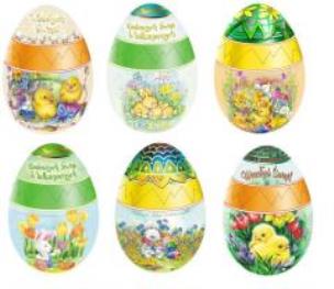 Okładka książki Karnet B6 Wielkanoc (25szt.) jajko z nacięciem MIX