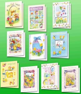 Opakowanie Karnet B6 Wielkanoc (25szt.) z okienkami MIX