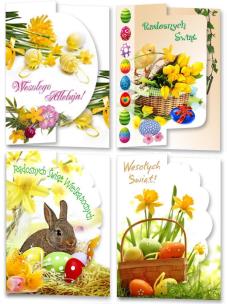 Opakowanie Karnet B6 Wielkanoc-wycinany (10szt.) świecki MIX