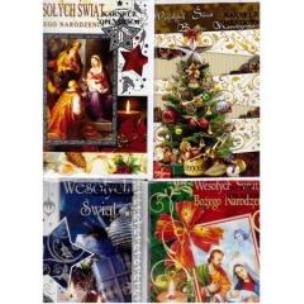 Opakowanie Kartka B6 z opłatkiem MIX Boże Narodzenie AVANTI