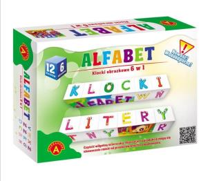 Okładka książki Klocki obrazkowe 6w1 Alfabet ALEX
