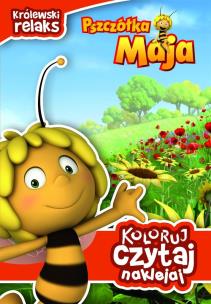 Okładka książki Koloruj, czytaj, naklejaj - Pszczółka Maja