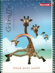 Opakowanie Kołozeszyt A5/80K/BR kratka 5 szt. Giraffe