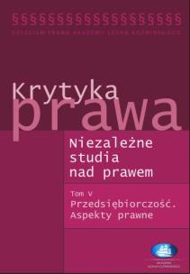 Okładka książki Krytyka prawa