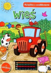 Okładka książki Książka z szablonami - Wieś