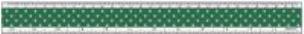Opakowanie Linijka zielona - kropki