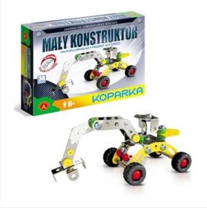 Okładka książki Mały Konstruktor - Koparka ALEX