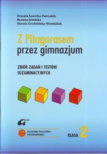 Okładka książki Mat. Z Pitagorasem... GIM 2 Zb. zad. i testów ADAM
