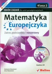 Okładka książki Matematyka Europejczyka LO 2 zb. zadań ZPR Helion