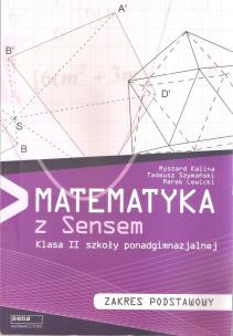 Okładka książki Matematyka LO 2 podr. ZP w.2013 Sens