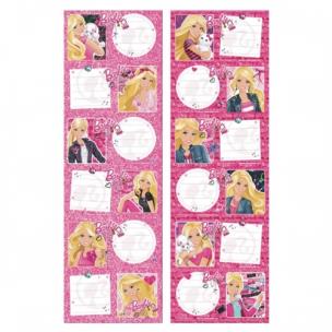 Opakowanie Naklejki na zeszyt Barbie 25szt