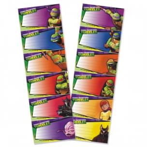 Opakowanie Naklejki na zeszyt Żółwie Ninja 25szt