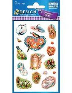 Opakowanie Naklejki papierowe ptaki