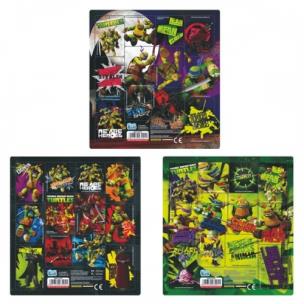 Opakowanie Naklejki Sticker BOO kwadrat Żółwie Ninja 25szt