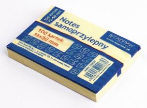 Opakowanie Notes samoprzylepny 75x50mm 12szt