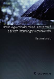 Okładka książki Ocena wypłacalności zakładu ubezpieczeń a system..