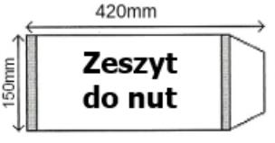 Okładka książki Okładka na zeszyt do nut A5 (25szt) NARNIA