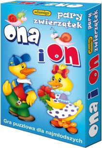 Okładka książki Ona i on pary zwierzątek