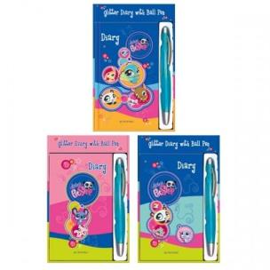 Opakowanie Pamiętnik brokatowy + długopis Littlest Pet Shop