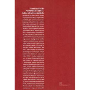 Okładka książki Powtórzenie i różnica. Szkice z krytyki przekładu