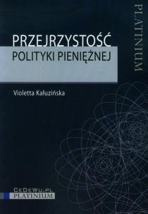 Okładka książki Przejrzystość polityki pieniężnej