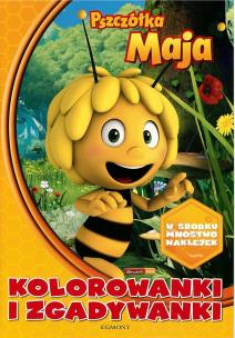 Okładka książki Pszczółka Maja. Kolorowanki i zgadywanki 1