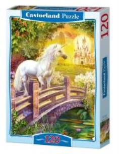 Opakowanie Puzzle 120 Jednorożec na moście CASTOR