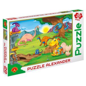 Opakowanie Puzzle 20 - MAXI Dinozaury ALEX