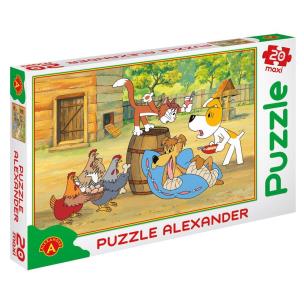 Okładka książki Puzzle 20 - MAXI Reksio rekonwalescent ALEX