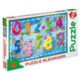 Opakowanie Puzzle 35 - MAXI Cyferki ALEX