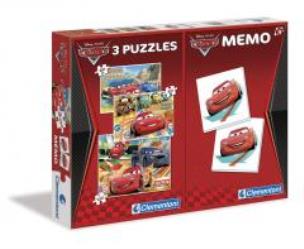 Opakowanie Puzzle 3w1+Memo Auta