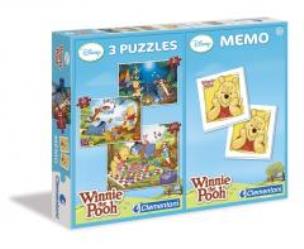 Opakowanie Puzzle 3w1+Memo Kubuś Puchatek