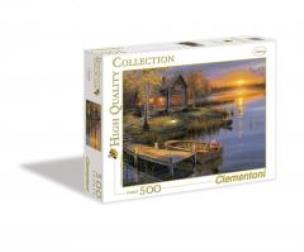 Opakowanie Puzzle 500 HQ Jesień nad jeziorem