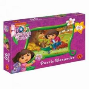 Opakowanie Puzzle - 90 DORA Poznaje Świat Jesień ALEX