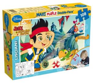 Opakowanie Puzzle dwustronne Maxi 108 Jake i piraci z Nibylandii